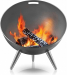 Eva Solo 571099.0 Fire-Globe fire bowl, diameter 64 cm, height 75 cm, black, 69.6 cm x 69 cm x 35 cm
