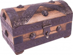 Holzspielerei 73614-L Pirate Chest Mango Flamed Large