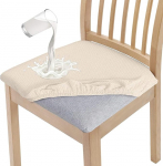 Granbest Stiilne veekindel s&ouml;&ouml;gitoa tooli istme katte komplekt 4, k&otilde;rge stretch s&ouml;&ouml;gitoa tooli istmepadja kaitsekatted pestav istme kaitsja bankett, k&ouml;&ouml;k, partei, hotell (komplekt 4,