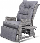 COMLAX FIELD aiatool lamamisfunktsiooniga, ilmastikukindel, rotangist tool, &otilde;ues reguleeritav, lamamistool, aia lamamistool ja lamamistool rotangist, tumehall