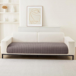 Velvet Sofa Cover, 1 / 2 / 3 / 4-Seater Sofa Covers, Couch Cover, L-Shape Corner Sofa, Couch Throw Blanket, Sofa Throws, Non-Slip Sofa Cover (Brown, 90 x 210 cm, Sold by the Piece)