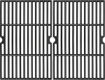 GFTIME 16.5 x 21.5 inch Enamelled Cast Iron Cooking Grate Replacement for Tepro Toronto, Aktiva Angular, EL Fuego Montreal, TAINO Hero XL Charcoal Grill, Cast Iron Grill Grate Replacement, Pack of 2