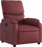 vidaXL lamamistool, tugitool lamamisfunktsiooniga, TV tool, reguleeritav seljatugi, lamamistool, polsterdatud tool, veinipunane kunstnahk
