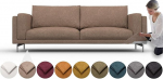 mugavalt NOCKEBY 3-kohaline diivanikate asenduskate Heavy Duty 7 t&uuml;kki Pehme vastupidav pestav kangas, mida on lihtne puhastada ja vahetada (Crown - Antelope)