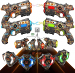 VATOS laetav laserm&auml;rkide komplekt 4 m&auml;ngijaga - 2.4GHz andmed Full SYNC 4 p&uuml;stolit ja 4 vestid, s&uuml;nnip&auml;evalaste m&auml;nguasjad ja ideed Laser Tag Gun lastele teismelistele t&auml;iskasvanutele v&auml;listegevusteks