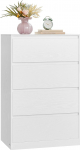 VASAGLE 4 sahtliga kapp, kapp, sahtlikapp, pesukapp magamistuppa, 40 x 60 x 97,4 cm, kaasaegne Kailyn kollektsioon, lumivalge LTS614WE02