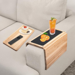 Sofa Arm Tray, Coffee Arm Table, Non-Slip Armrest Table for Couch, Universal Couch Tray, Flexible/Foldable/Portable Couch Cup Holder Tray for Drinks, Snacks, Remote Control