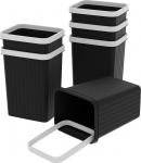 Cetomo 8,2 L x 6 pr&uuml;gikasti, pr&uuml;gikast, pr&uuml;gikast paberij&auml;&auml;tmete jaoks, kontoris, magamistoas, plastist (PP), must, 8,2 L (28 x 23 x 29 cm), komplekt 6 tk.