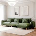 Nurgadiivan magamisfunktsiooniga, 4-kohaline modulaarne diivan, diivanvoodi elutuppa, suur diivan diivan magamisfunktsiooniga