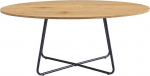 Home Deluxe - Ovaalne kohvilaud Novaris 110 x 66 x 47 cm - &Otilde;litatud tammepuust | Diivanilaud, elutoa laud