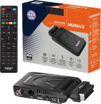 Humax - maapealne DVB-T2 HD-2023T2 Digimax Nano digitaalne dekooder koos 2-in-1 kaugjuhtimispuldiga teleri juhtimiseks