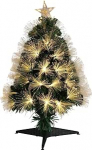 Well Home Weihnachtsbaum aus Glasfaser mit 90 warmwei&szlig;en LEDs mit Stern, 47 x 47 x 90 cm