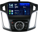 BXLIYER - 6G+128G - Android 14 autoraadio sobib Ford Focus (2012-2017) - Wireless Carplay + Android Car - LED-kaamera ja mikrofon - IPS 9-tolline 2 DIN - DSP roolijuhtimine WiFi DAB Fast Boot 360 kaamera