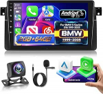 Autoraadio BMW E46 3 seeria 1999-2005, [2G+64G] Android 9-tolline puutetundlik autoraadio traadita Carplay ja Android Car/Bluetooth/WiFi/Bluetooth/EQ/FM RDS raadioga.