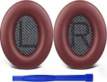 SoloWIT Professional asendusk&otilde;rvaklapid Bose QuietComfort 35 (QC35) ja Quiet Comfort 35 II (QC35 II) k&otilde;rvaklappidele, pehme nahk, m&uuml;raeristav vahtmaterjal