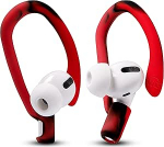 WC HookZ - patenteeritud t&auml;iustatud k&otilde;rvarihmad AirPods Pro 1, 2 ja AirPods 1, 2 ja 3 jaoks - pakendis on kaks suurust paari Wicked Cushionsi poolt | Lava Red