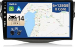 JOYX - [6G+128G] - Android 12 autoraadio sobib Toyota RAV4 (2007-2012) - sisseehitatud DSP/Carplay/Android auto - kaamera MIC tasuta - 9-tolline 2 DIN - tugi SWC 4G WiFi DAB Fast-Boot 360 kaamera