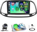 9-tolline [Incell Touch Screen] Android 15 autoraadio Fiat Doblo/Yeni Kasa 2015 jaoks koos juhtmevaba Carplay Android autoga, 4+64G raadio Bluetooth/GPS/taustakaamera/FM/RDS/EQ/WiFi/SWC/UIga