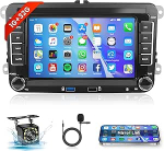 1G + 32G Android 13 autoraadio VW Golf 5 6 Passat Polo Tiguan Touran Caddy Skoda Seat koos GPS navigatsiooniga WiFi 7-tolline autoraadio koos peeglilinkiga Bluetooth FM/RDS/DAB+/USB/OBD2/DVR/SWC tagurdamine