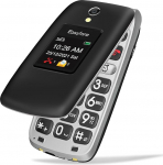 Easyfone Prime-A1 Pro 4G vanemate mobiiltelefoni kokkupandav mobiiltelefon ilma lepinguta, suured nupud mobiiltelefoni SOS h&auml;daabik&otilde;ne funktsioon, FM-raadio, 2,4-tolline HD Dual Display mobiiltelefon eakatele