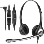 2,5 mm juhtmeta telefonikomplekt m&uuml;ravastase mikrofoniga, Wantek lauatelefoni k&otilde;rvaklapid telefonikomplekt Gigaset C430 C610 S850 Panasonic Cisco DECT telefonile kodukontorisse