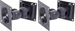 VALUE LCD-Befestigung, Wandmontage, 2 Gelenke, schwarz (Packung mit 2)