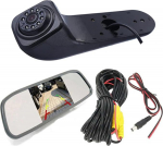 Dynavsal HD &ouml;&ouml;n&auml;gemiskaamera + tahavaatepeegli monitor, auto kolmas katusealune pidurivalgusti Transporteri tagurduskaamera asendus VW Crafter 2017 Man TGE alates 2017 / Box 2006 2014 jaoks