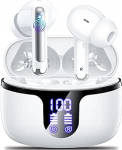 Bluetooth-Kopfh&ouml;rer, kabellos, Bluetooth 5.4, mit 4 ENC, Ger&auml;uschunterdr&uuml;ckung, Mikrofon, kabellos, HiFi, Stereo, 42 tundi, LED-Wiedergabezeit, Sport-Kopfh&ouml;rer, IP7-Display, f&uuml;r iOS Android