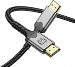 HDMI 2.2/2.1 kaabel 16K @ 60Hz 8K @ 240Hz 4K @ 480Hz 96Gbit/s High Speed, HDMI kaabel 2.2 Ultra HD Support Dolby Vision VRR eARC HDR 10+ HDCP &Uuml;hildub PS5/TV/Gaming PC/Monitor/Projektoriga