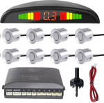 MOCNT auto parkimisabi 8 andurit tagurdamise abi auto tagurdamise alarm parkimiss&uuml;steem tagumine parkimisandurid tagurdamise parkimisabi tagurdamise radars&uuml;steem helisignaal hoiatus h&otilde;bedane