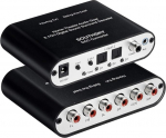 aoeyoo&reg; 5.1 Audio Rush Digital Sound Decoder Converter - Optiline SPDIF/ koaksiaalne Dolby AC3 DTS 5.1CH analoog audio (6RCA v&auml;ljund)