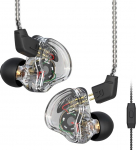 CCZ Melody In-Ear Hi-Fi k&otilde;rvaklapid 1DD 1BA h&uuml;briidm&uuml;ra isoleerivad juhtmega k&otilde;rvaklapid, kerged, s&uuml;gavad bassid, patenteeritud k&otilde;rvaklappide disain 2-poolse kaabliga k&otilde;rvaklapid (mikrofoniga, l&auml;bipaistev)