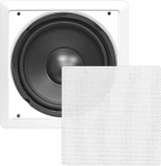 Pyle PDIWS10 passiivne subwoofer 180W must, valge - subwoofer (180W, passiivne subwoofer, 40-3000Hz, 360W, 8 Ohm, 10")