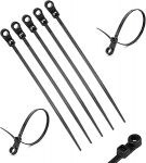 TERF kruviga kinnitatav kaablipael 200mm x 4.8mm Raske nailonist turvaline iselukustuv mehhanism plastikpaelad koju, kontorisse, aeda, garaaži, laoruumi, t&ouml;&ouml;kotta