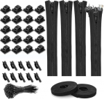 Tiardey juhtmejuhtmete korralduskomplekt telerile arvuti kontorile kodus Wraps Wire Hider s&uuml;steem - 5 t&uuml;&uuml;pi tarvikud