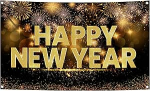 XtraLarge Happy New Year Banner - 183 x 112 cm, uusaasta b&auml;nner | uusaasta &otilde;htu peotarbed 2023 | Happy New Year Background 2023, NYE Decorations 2023 for Happy New Year Decorations 2023