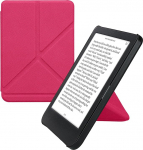 kwmobile &uuml;mbris &uuml;hildub Kobo Clara BW/Clara Colour/Tolino Shine (5) / Shine Colour &uuml;mbris - Kunstnahast &uuml;mbris - eReader kaitsev &uuml;mbris - Neoonroosa kate