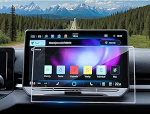 CDEFG Kompatibel mit 2025 2026 2027 Neu Facelift VW T-Roc T ROC Navigation Schutzfolie Karastatud klaas 12,9 Zoll Kratzfest GPS 9H Displayschutzfolie Auto Navi Folie T Roc Life Style R Line Zubeh&ouml;r