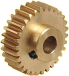 Module Pinion, Motor Pinion, 1 Piece 0.5 Module 40T 41T 42T 45T 47T 49 Teeth Copper Gear 0.5 m 46 Teeth Sprocket Spur Gear Miniature Motor Small Gear Spur Gear Cone (4 mm Bore, 45 Teeth)