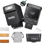 GODOX IT22 S kaamera v&auml;lk, IT22S TTL mini v&auml;lk, 1,5 sekundit taastumisaega, &uuml;hildub Sony Alpha A9 III a7III a7CII a7IV a7C a7RV a7 a7 a7SIII a6700 a6400 a6600 ZV-E10 II ZV1 a6100