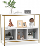 Giantex Kitchen Sideboard Storage Cabinet Kitchen Bottom with Large Counter Large Open Shelf 3 Compartments Freestanding Sideboard for Kitchen Dining Room (White)