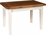 Biscottini Extendable Dining Table, Made in Italy, 120 x 80 cm, Dining Table, Solid Wood, Extendable Kitchen Table