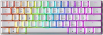 GK61 Hot-Swap mehaaniline m&auml;nguklaviatuur - 61 klahvi mitmev&auml;rviline RGB LED taustvalgustus PC/Mac m&auml;ngijatele (Gateron Optiline pruun, valge)