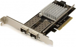 StarTech 2 portiline 10G kiudoptiline v&otilde;rgukaart koos Ethernet-adapteriga