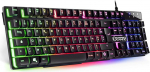 EMPIRE GAMING - Uus Gamer Keyboard K300 (AZERTY) - 105 poolmehaanilist klahvi - RGB LED taustavalgustus - 19 Anti-Ghosting klahvi - 12 multimeedia otseteed - USB juhtmega