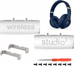 Studio 3 Hinge peapaela pistiku asendamine metallist remondiosad, mis &uuml;hilduvad Beats Studio 3.0 juhtmevabade k&otilde;rvaklappide remondikomplektiga (h&otilde;bedane)
