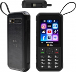 AGM M11 4000 mAh vanemate mobiiltelefon 4G, 2,8-tolline ettemakstud mobiiltelefon, vanemate mobiiltelefon ilma lepinguta, p&ouml;&ouml;rdlaadimine, WLAN Hotspot, IP68/IP69K veekindel, suured nupud, Dual SIM, must