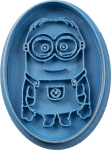 Cuticuter laste ovaalne k&uuml;psisevorm Minion, sinine, 8 x 7 x 1,5 cm.