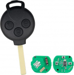 3 nuppu sisenemise auto kaugjuhtimispult Mercedes-Benz Smart Fortwo 2007-2013 auto v&otilde;tme FCC ID: PCF7941 (433MHz)