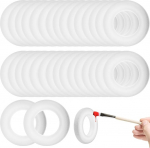 Homoyoyo Pack of 30 v&auml;ikest vahtp&auml;rgade &uuml;mmargune DIY st&uuml;rofoam r&otilde;ngad k&auml;sit&ouml;&ouml;ks J&otilde;ulup&auml;rjad ja kaunistused advendipidu ja p&uuml;hadeks